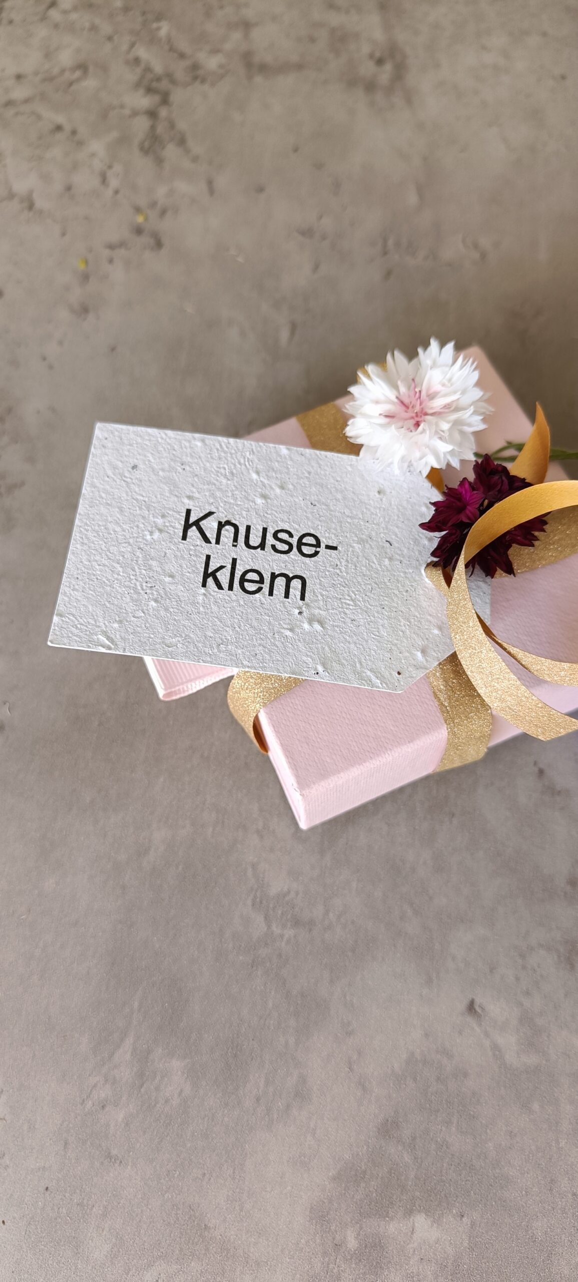 G lapp - Knuse klem - Rosa eske m_ gullbånd